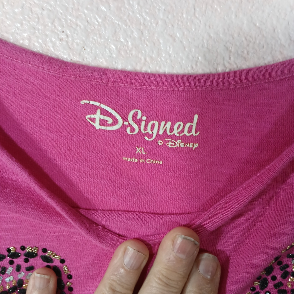 Disney Pink Long Sleeve Kids Top with Wing Design - Picture 3 of 7